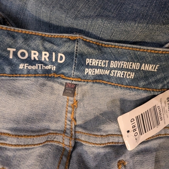 Perfect Boyfriend Ankle Premium Stretch Mid-Rise Jean, Size 26 Regular - Picture 13 of 13